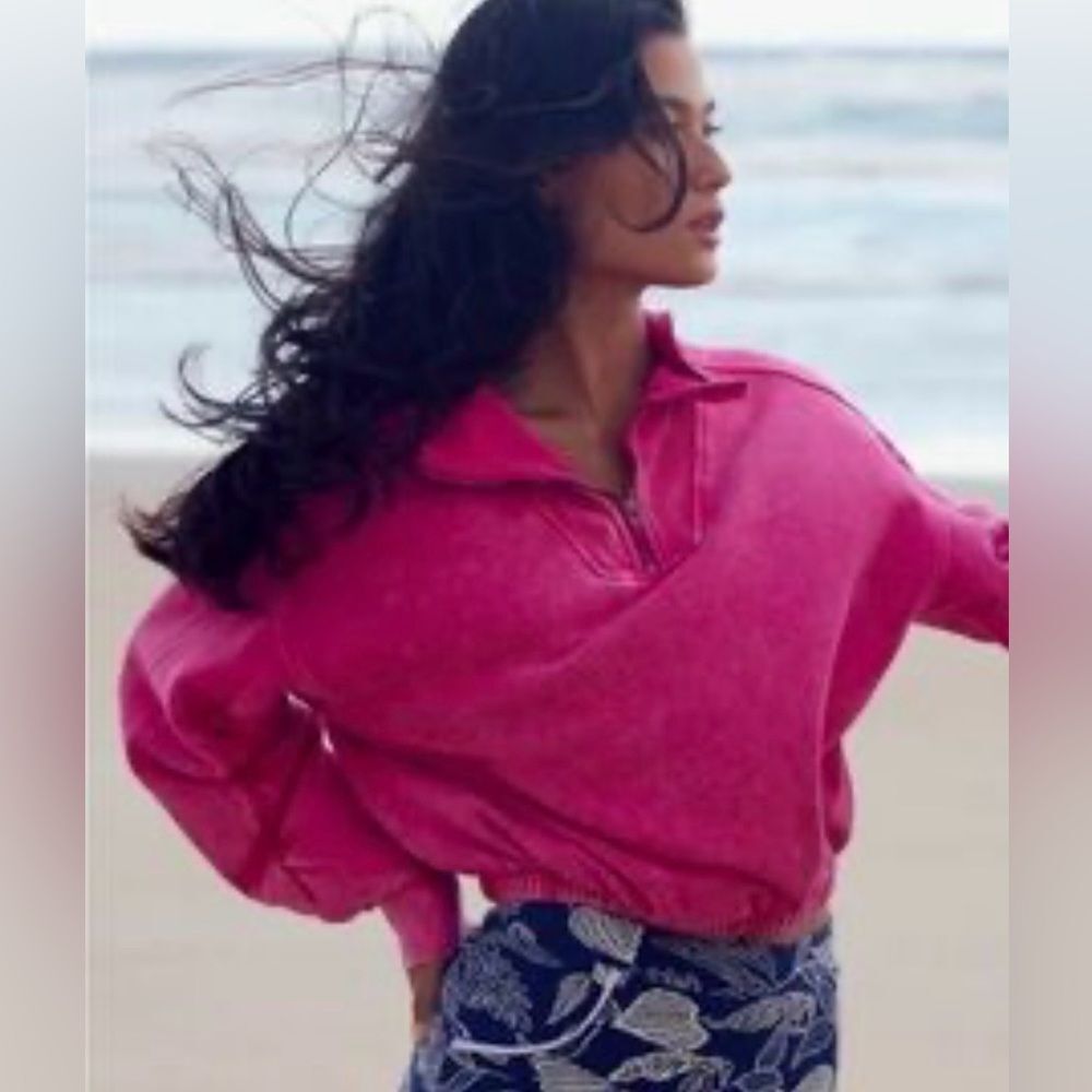 FP Movement Pink Quarter-Zip Pullover